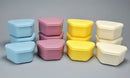 Denture Box (3" Deep) 3 each Blue, Yellow, Beige & Mauve (12 per pkg)