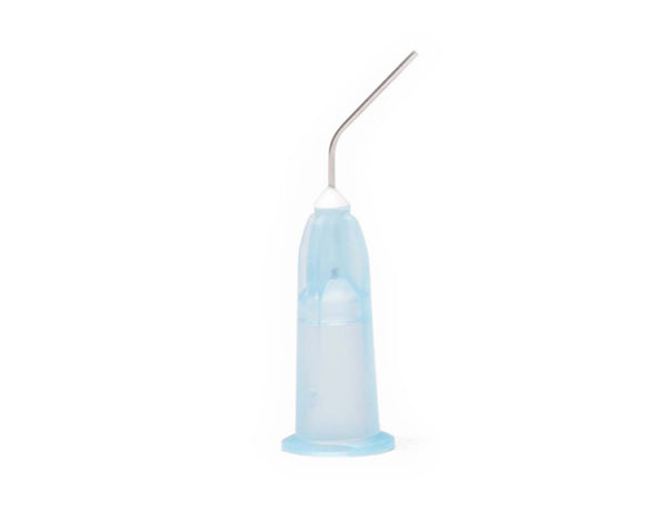 Applicator Tips Light blue, 25 ga X 1/2”, Prebent tips - pkg. 50
