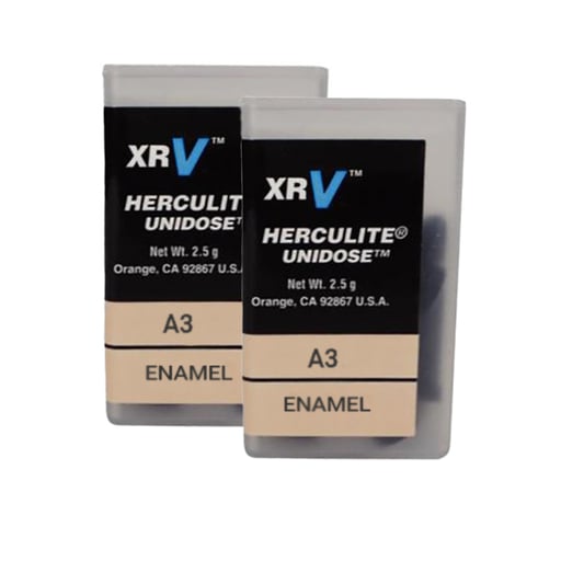 Herculite XRV Enamel Unidose  B2, 20 X 0.25g Tips