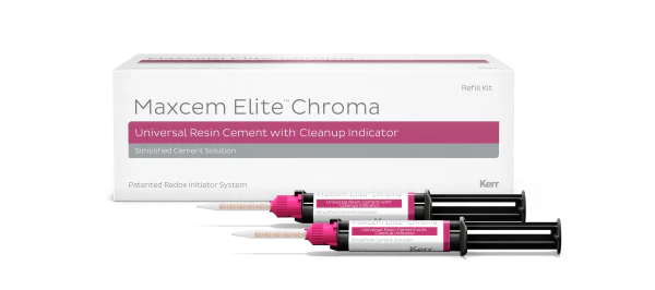 Maxcem Elite Chroma YELLOW 2 x 5g Syringe