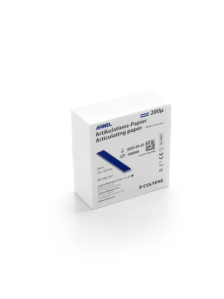 Hanel Articulating Paper 200 18 x 50mm Strips Blue, 300 pcs