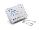 BANDS, “T” TYPE .002”/.05mm Thick (Box of 100) Stainless Steel, Curved, Wide (1/4")
