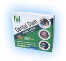 5" x 5" medium gauge unscented green rubber dental dam, package of 364.