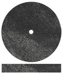 Square-Edge Rubber Wheels - Black Slicon Carbide Hard for Finishing and Polishing Chrome Cobalt Metals, 7/8" x 1/8" (22 x 3.1 mm), Package of 100 Wheels.