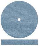 Rubber Wheels Blue Square Edge, Silicon Carbide, Hi-Glaze for Polishing Non-Precious, Semi-Precious and Chrome Cobalt Metals, 7/8" x 1/8". Package of 100 Wheels.