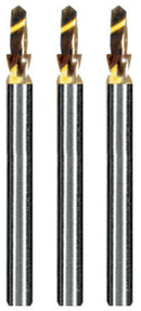 Goldie Carbide Drills, Titanium Nitride coating, Complete Kit of 3.