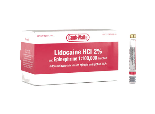 LIDOCAINE RED HCI 2% w/Epi. 1:100,000 Injection