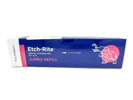Etch-Rite Dental Etching Gel - 38% Phosphoric Acid Jumbo Refill:  2x25 mL (69 gm) syringes