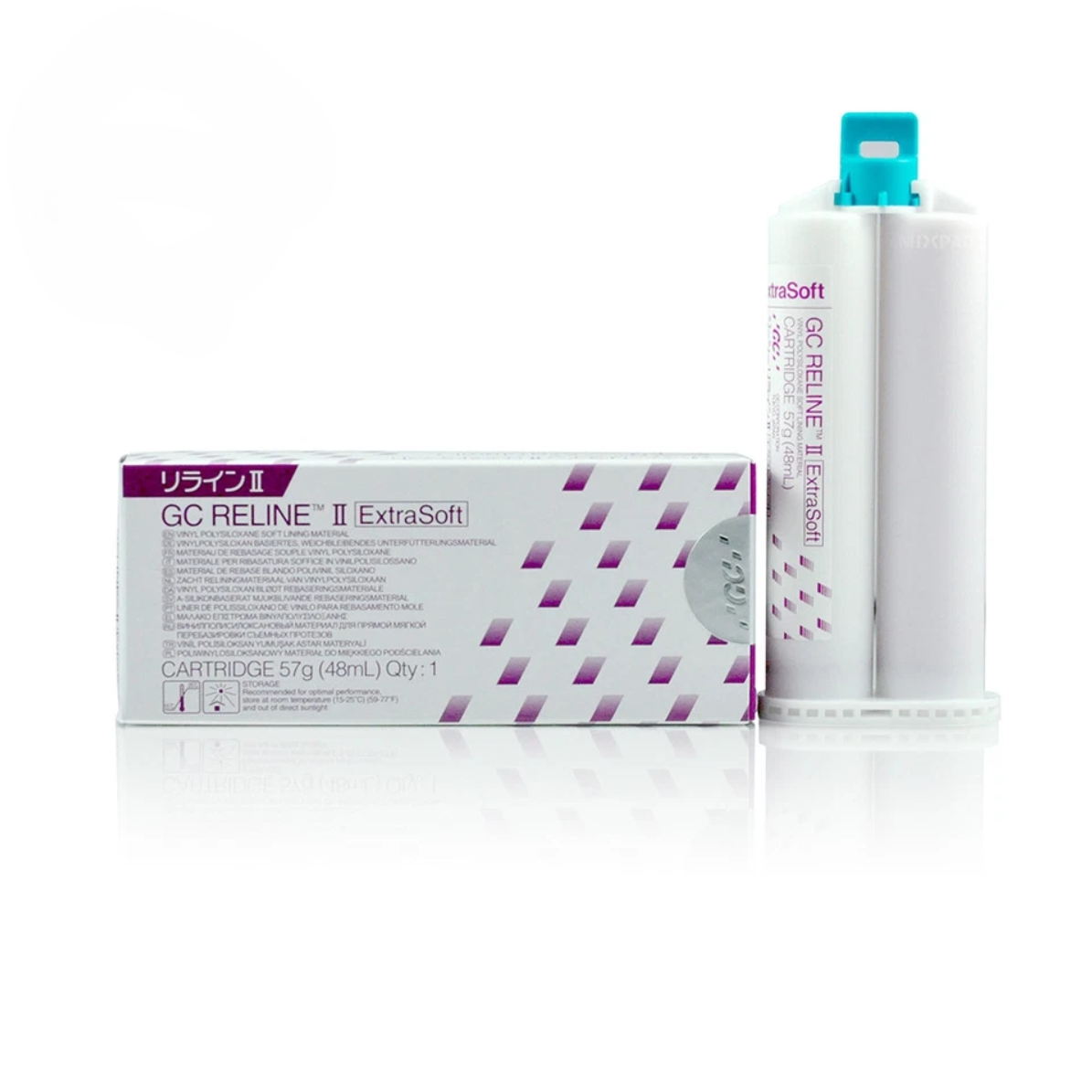 GC RELINE II Relining Material 48 mL Cartridge 1/Box - Davis Dental Supply