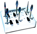 LS-906 Comprehensive Universal Cutter Set. Set Contains Six Essential Instruments for Working on Acrylic, Metal, Stone, Soft Reline and Bleaching Trays.