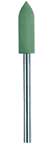 NTI Silicone Polishers, Green P0141- for Alloys, Amalgam, and Composites, Autoclavable, HP Shank, Bullet Shape, Package of 10 Points.