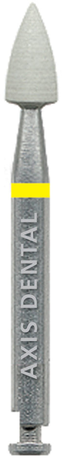 DiaGloss Composite Polisher, White High Shine, RA/Latch, Small Flame, Package of 3 Points.