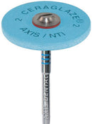 CeraGlaze Porcelain Polishers - Blue Refining, HP, Square Edge, Size 25.0 mm 1 Wheel/Pk. Diamond-Impregnated to Restore a Natural High Shine to Porcelain.