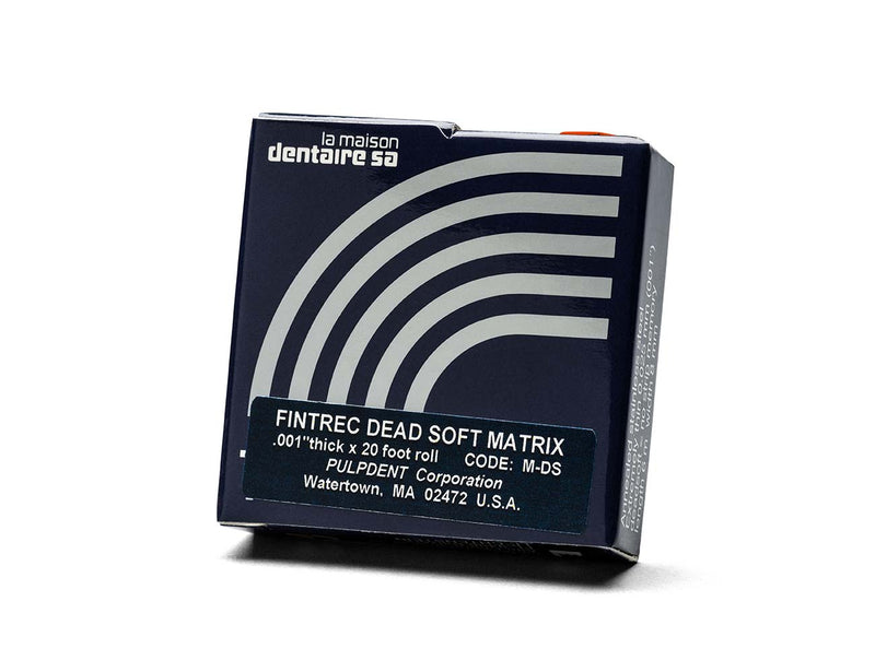 Dead soft matrix strip, (.001”/.025mm) 20’ roll