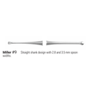Surgical Curette, DE, Miller #9 (Straight Shank), #RCSM9