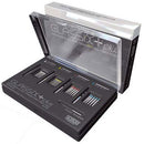 Glassix Plus Kit: 20 Posts (5 of each size), 4 Reamers (1 of each size) and 1 Pilot Reamer. Latest Generation of Highly Radiopaque and Light Transmitting Fiber Posts. Anatomically shaped to fit the root canal (cylindro-conical) with a color coding for easy identification and mechanical retentions.