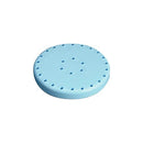 Large Round Bur Block - Blue, Magnetic, 28 Burs Capacity, Diameter 2 13/16", Single Block. May be cold sterilized or autoclavable up to 250 degrees.
