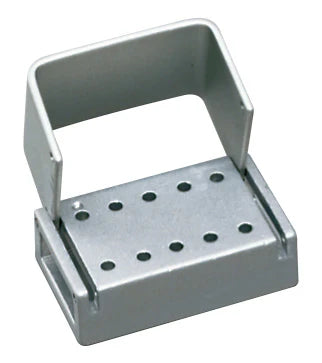 10-Hole Bur Block Combo (5 F.G & 5 R.A) - Davis Dental Supply