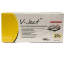 V-Ject Long Disposable Dental Needles (0.4 X 30mm), 27 Gauge, 100/Box.