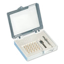TMS Complete-Kit Minim Silver Gold-Plated Stainless Steel 2in1 2 x 20 pcs T10