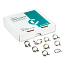 Dental Dam Clamps winged HySolate FIESTA 9 Color Coded Clamp Pak 1 pc H09966