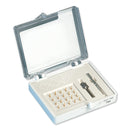 TMS Complete-Kit Minim Silver Gold-Plated Stainless Steel 20 pcs T04