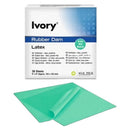 Ivory Rubber Dam 5x5, Medium, Green, 52/pk