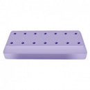14-Hole Lilac Magnetic Rectangular Bur Block 31817