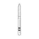 FG 255.8 Coarse Diamond Bur, Bevel-End Cylinder. Pack of 5.