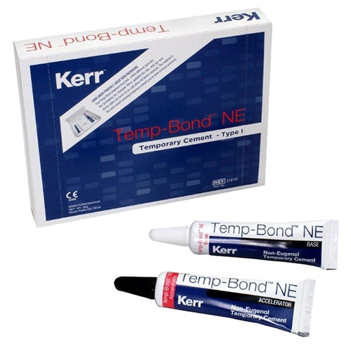 TempBond NE Tubes Contains: 1 Tube Base (50 g), 1 Tube Accelerator (15 g), 1 Mixing Pad