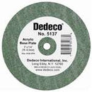 LATHE WHEELS Acrylic Base Plate 3X 1/4 - Each (DEDECO)