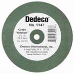 LATHE WHEELS Green-Medium For Porcelain & Metal 3X 1/4 - Each (DEDECO)