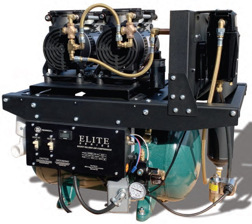 Elite Series Rocky Oilless Compressor - Davis Dental Supply