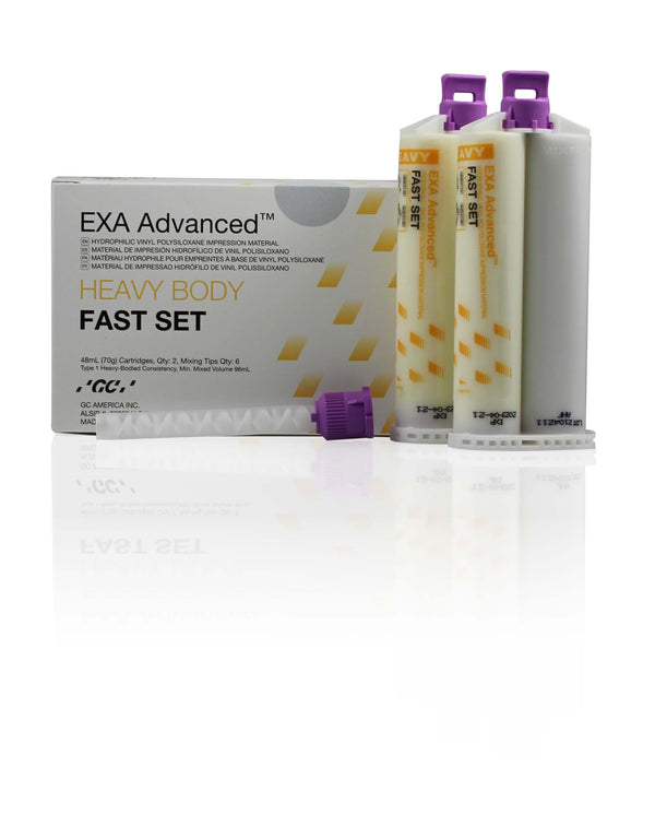 EXA Advanced - Fast Set.  Value Package  8 cartridges (48 mL each) and 24 mixing tips.