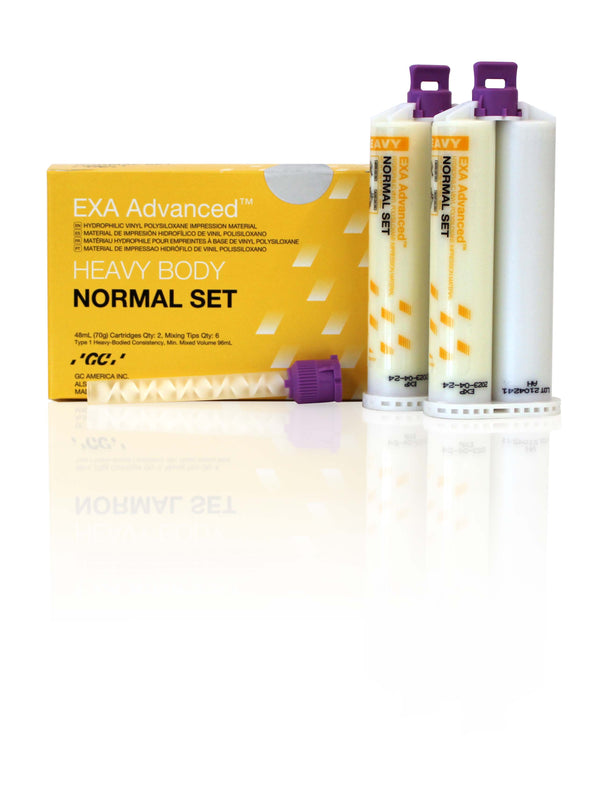 EXA Advanced - Normal Set.  Refill  2 cartridges (48 mL each) + 6 mixing tips.