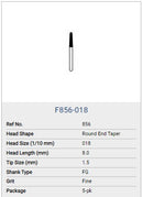 NTI Diamond Fine FG Round End Taper 856 5/pk