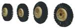 B-24 BRUSHES Plastic Center (2 1/2 diameter. 3 rows bristles converging.) - 12pk