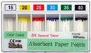 ABSORBENT PAPER POINTS .04 TAPER #50 Cell Pack - 60pk #1204-050