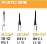 NEODIAMOND #3314.8VF Pointed Cone, Very Fine Grit (25pk)