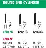 NEODIAMOND #1210.7F Round End Cylinder, Fine Grit (25pk)