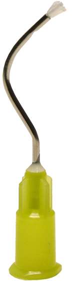 BRUSH PADDED END TIPS #125 Yellow - 100pk