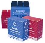 BAUSCH ARTICULATING PAPER BK02 Red Pkg Contains: 300pk Red strips w/dispenser MFG