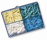 WEDGES-REFILL - bag of 100, Blue, 12mm