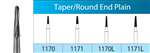 Carbide Burs FG #1170 Taper/Round End Plain (10pk) - SS WHITE