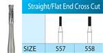 Surgical Burs FG #558SL Straight/Flat End Cross Cut (5pk)
