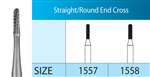 Surgical Burs FG #1557SL Straight/Round End Cross Cut (5pk)