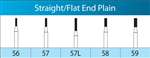 Carbide Burs RA #59 Straight/Flat End Plain (10pk) - SS WHITE