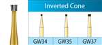 GREAT WHITE GOLD Carbide Burs #GW-37 Inverted Cone (10pk)