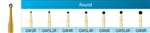 GREAT WHITE GOLD Carbide Burs #GW-SL4R Round (100pk)