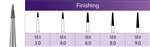 PIRANHA FG Diamond Burs #SE3M Finishing, Medium (25pk)